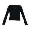 Rossella Sport Vintage Black Sheer Sequin Detail Polyester Blouse