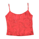 Echo Blu Italy Floral Burnout Silk Tank Top