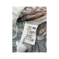 RO Floral Tattoo Print Mesh Blouse (Repriced)