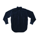 Replay Navy Cotton Velvet Button-Down Shirt