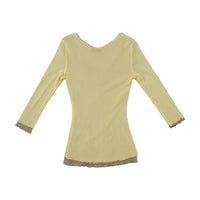 No-Nà Floral Appliqué Sheer Blouse