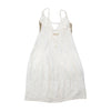 Vestido Midi Francois Girbaud branco Bordado com alças