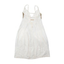 Vestido Midi Francois Girbaud branco Bordado com alças