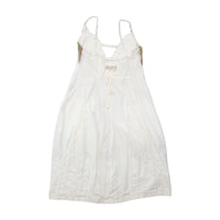 Vestido Midi Francois Girbaud branco Bordado com alças