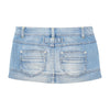 Benetton Jeans Y2K Light Wash Cotton Denim Mini Skirt (Repriced)