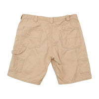 Denim Co. Beige Herringbone Utility Cargo Shorts