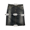 Roy Rogers Dark Wash Denim Pencil Skirt