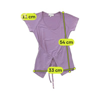 Sonia Fortuna Lavender Tie Front T-shirt (Repriced)