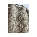 Life Style Snakeskin Print Mesh Shirt (Smartsizer)