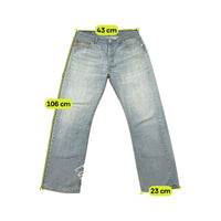 Calças de ganga Levi’s 501 em ganga de Lavagem Clara