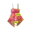 Y2K Pink Orange Sheer Handkerchief Hem Tank Top