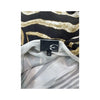 Just Cavalli Zebra Print Silk One Shoulder Blouse