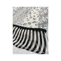 Aniye By Black and White Mixed Print Lace Trim Slip Dress
