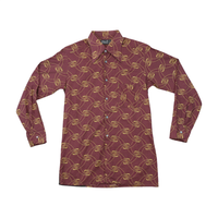 Young Style 2000 Abstract Chain Print Button-Up Shirt