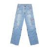 Witboy Light Wash Denim Cargo Pants
