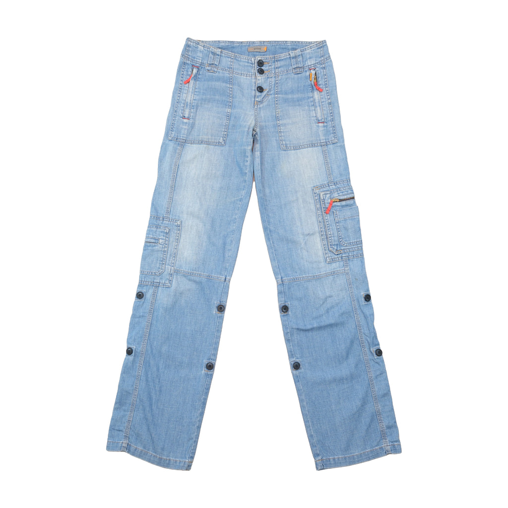 Witboy Light Wash Denim Cargo Pants