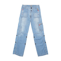 Witboy Light Wash Denim Cargo Pants