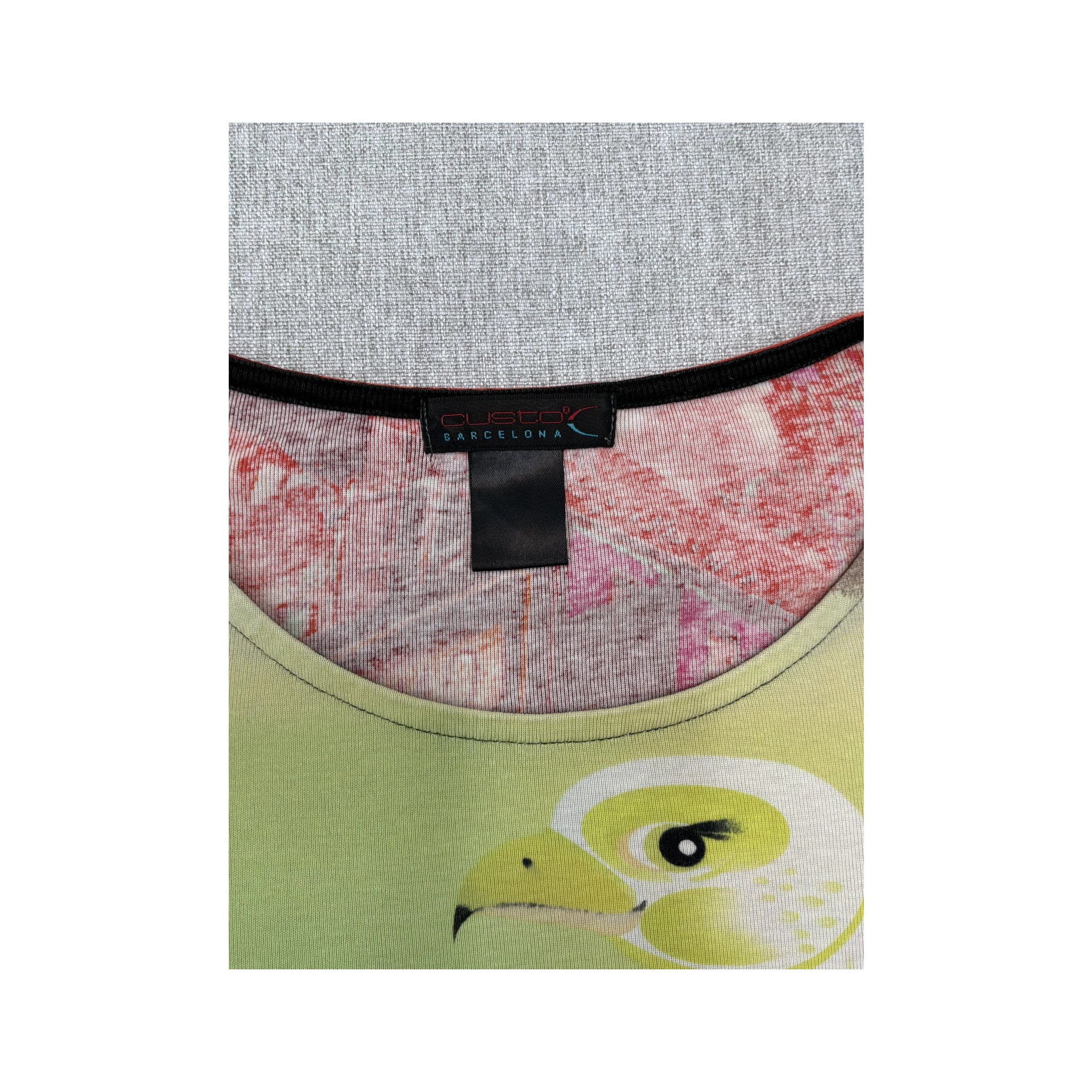 Custo Barcelona Graphic Eagle City Print Cotton Long Sleeve T-shirt