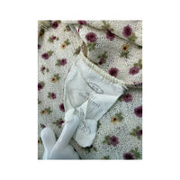 Memories Floral Lettuce Hem 3/4 Sleeve T-shirt