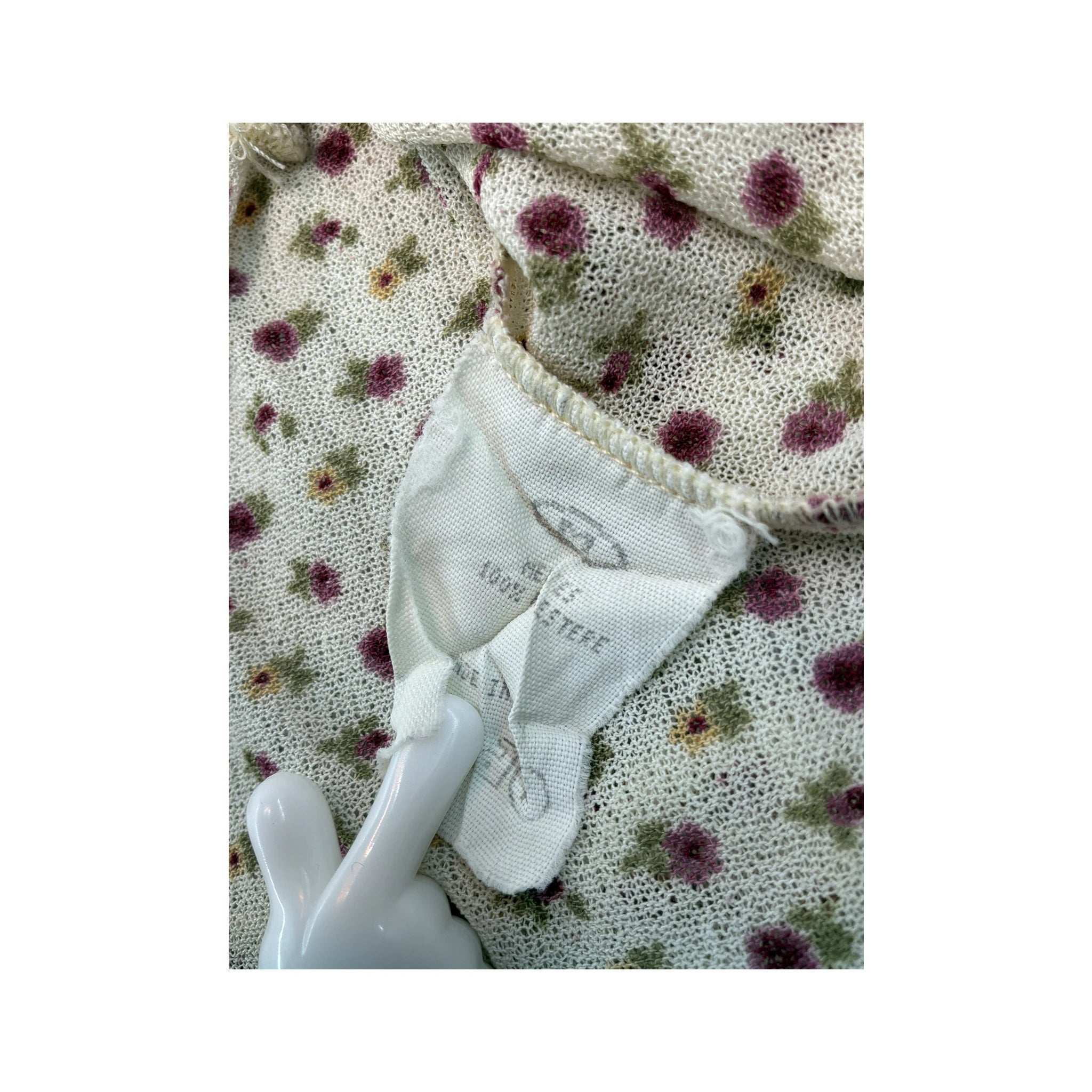 Memories Floral Lettuce Hem 3/4 Sleeve T-shirt