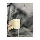 Black Puffer Jacket with Fur Trim Collar, Cuffs & Hem