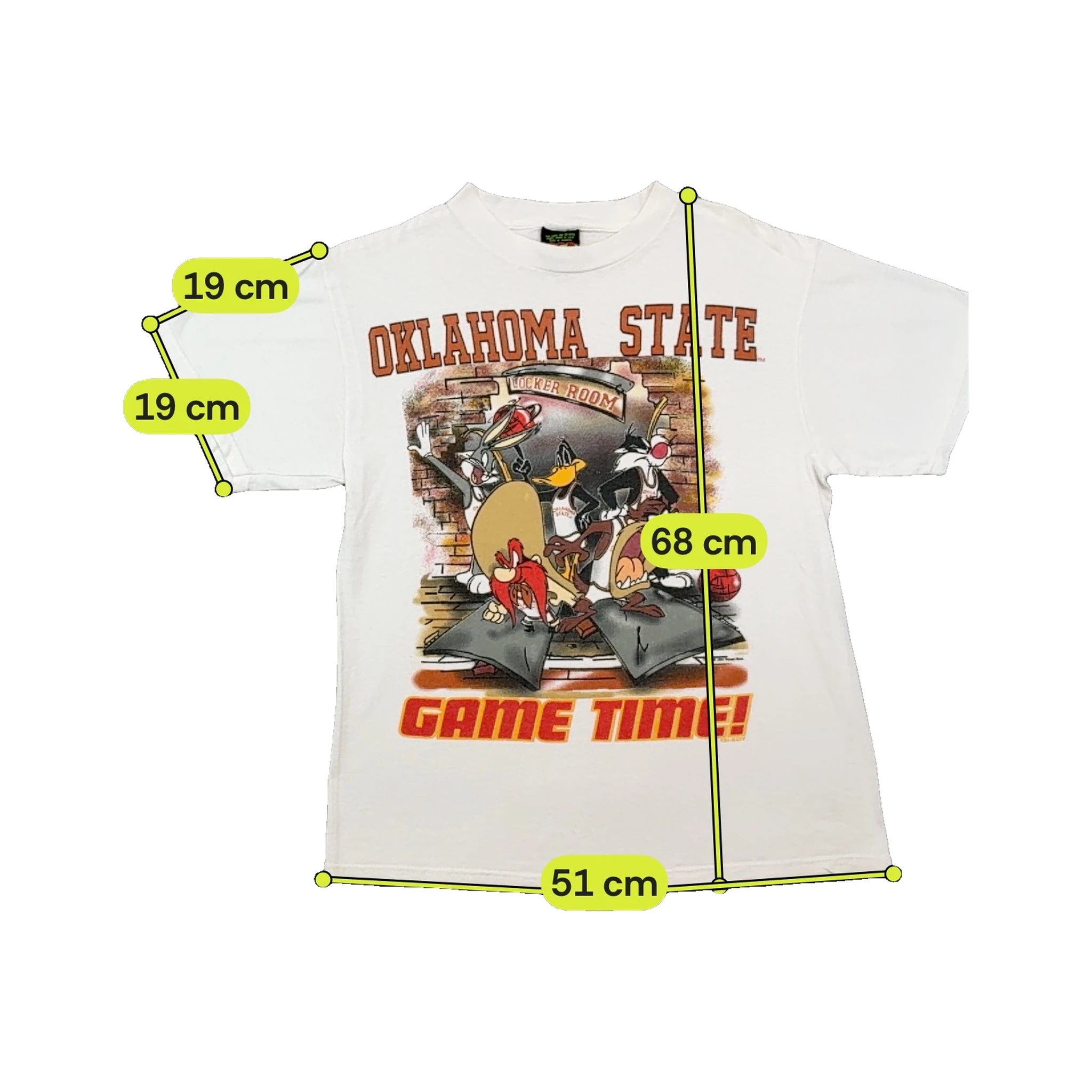 TSI Vintage Oklahoma State Looney Tunes Game Time Graphic T-shirt