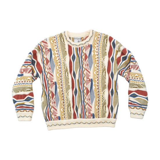 Purely Australian Clothing Co. Textured Geometric Knit Sweater
