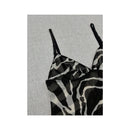 Dolce & Gabbana Zebra Print Sheer Mesh Tank Top