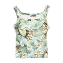 Ennefi Beat Tropical Leopard Print Tank Top