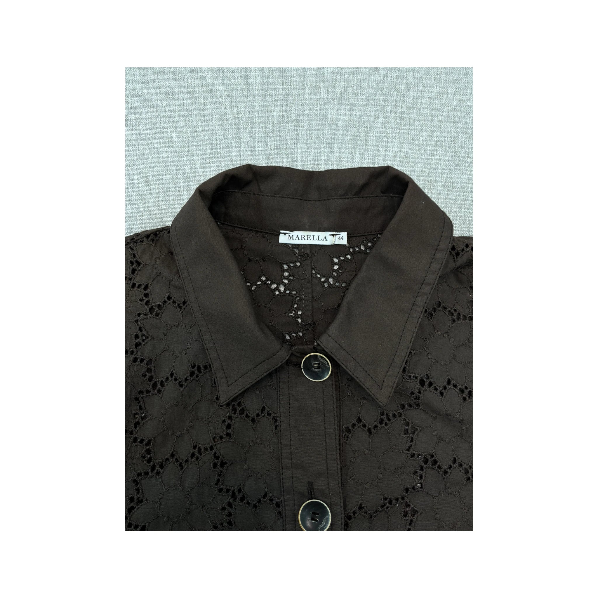 Marella Floral Eyelet Cotton Jacket