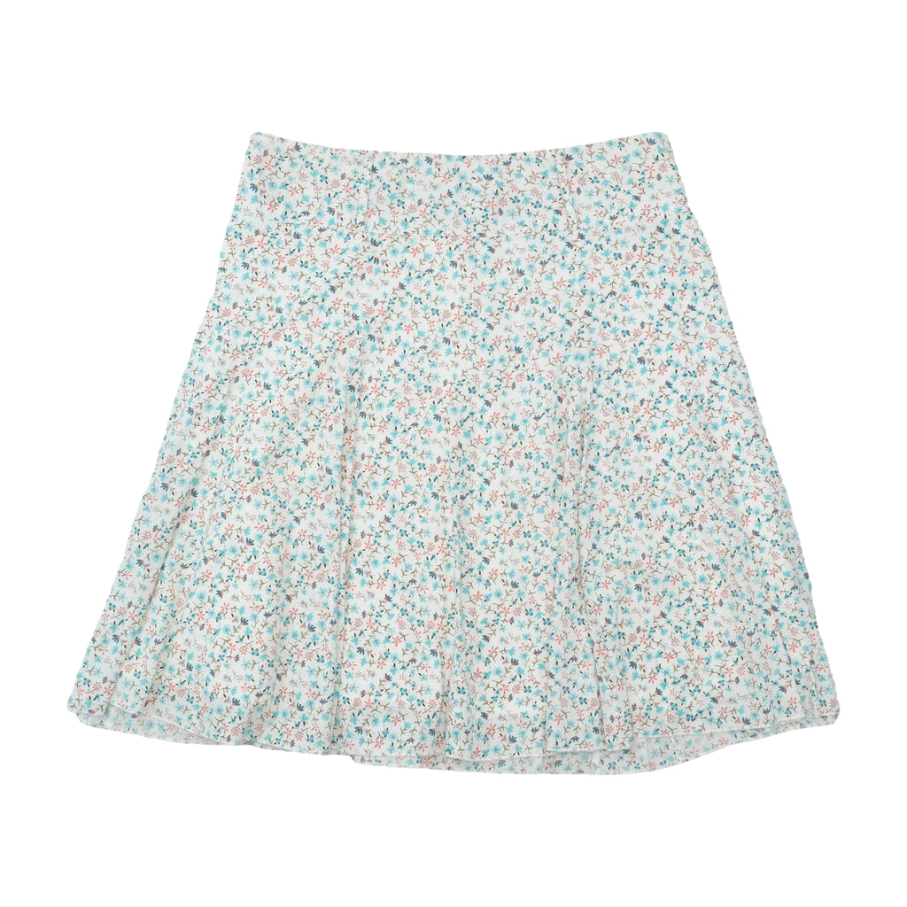 Benotti floral smocked panel skirt