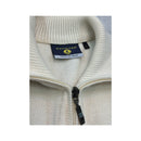Navigare Vintage New Wool Full Zip Mock Neck Knit Sweater