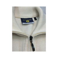 Navigare Vintage New Wool Full Zip Mock Neck Knit Sweater
