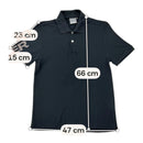 Diadora 100% Cotton Black Piqué Polo Shirt