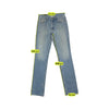 Lee Vintage Light Wash Pink Wave Pocket Straight Leg Jeans