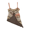KluXG Asymmetrical Mesh Overlay Tank Top