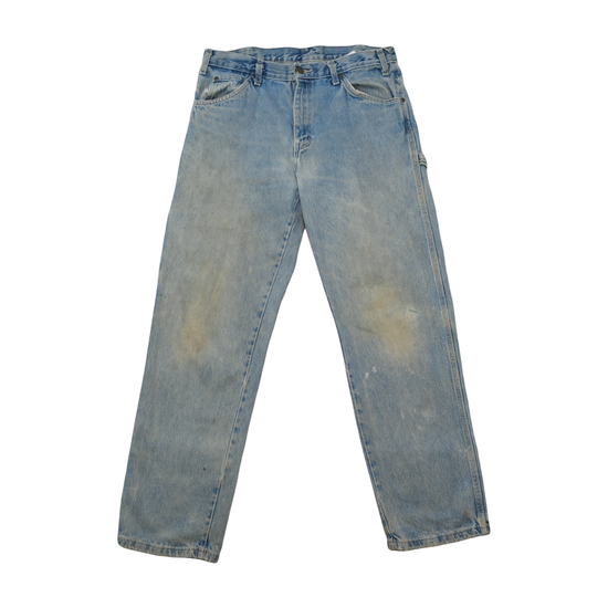 Dickies Vintage Light Wash Cotton Distressed Carpenter Jeans