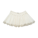 Mini saia Guess Jeans branca Adornada com Ilhós