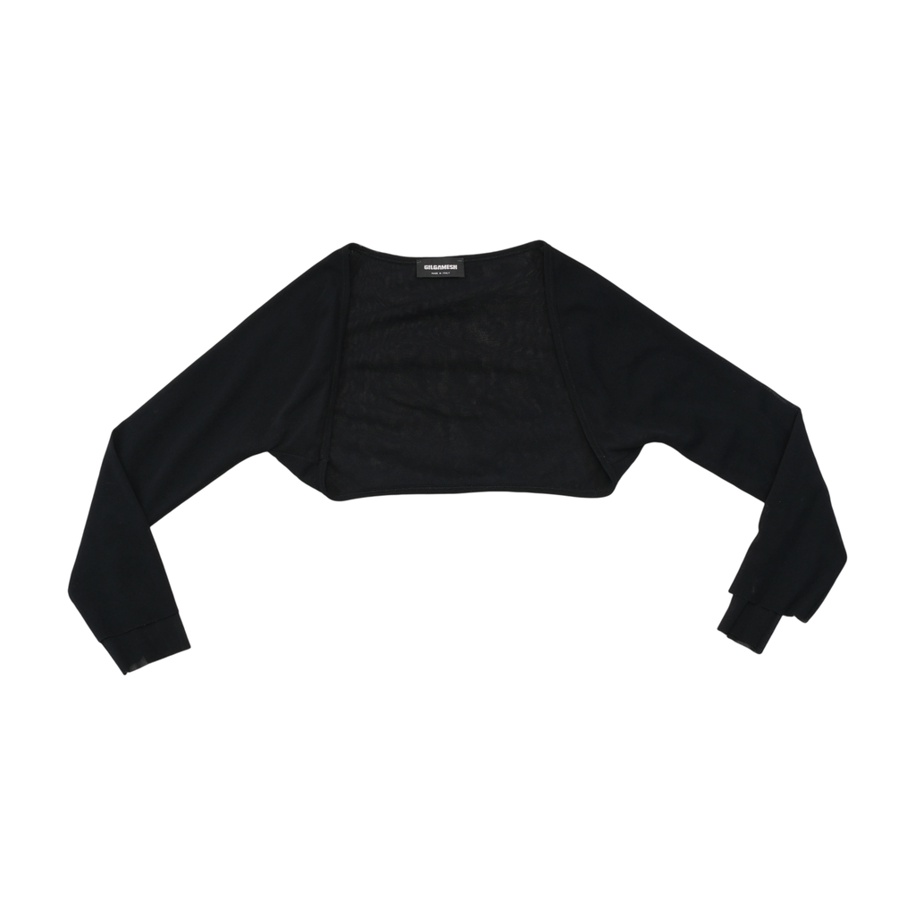 Casaco de malha cropped Gilgamesh Transparente