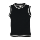 Pinko Sleeveless Knit Tank Top with Striped Trim