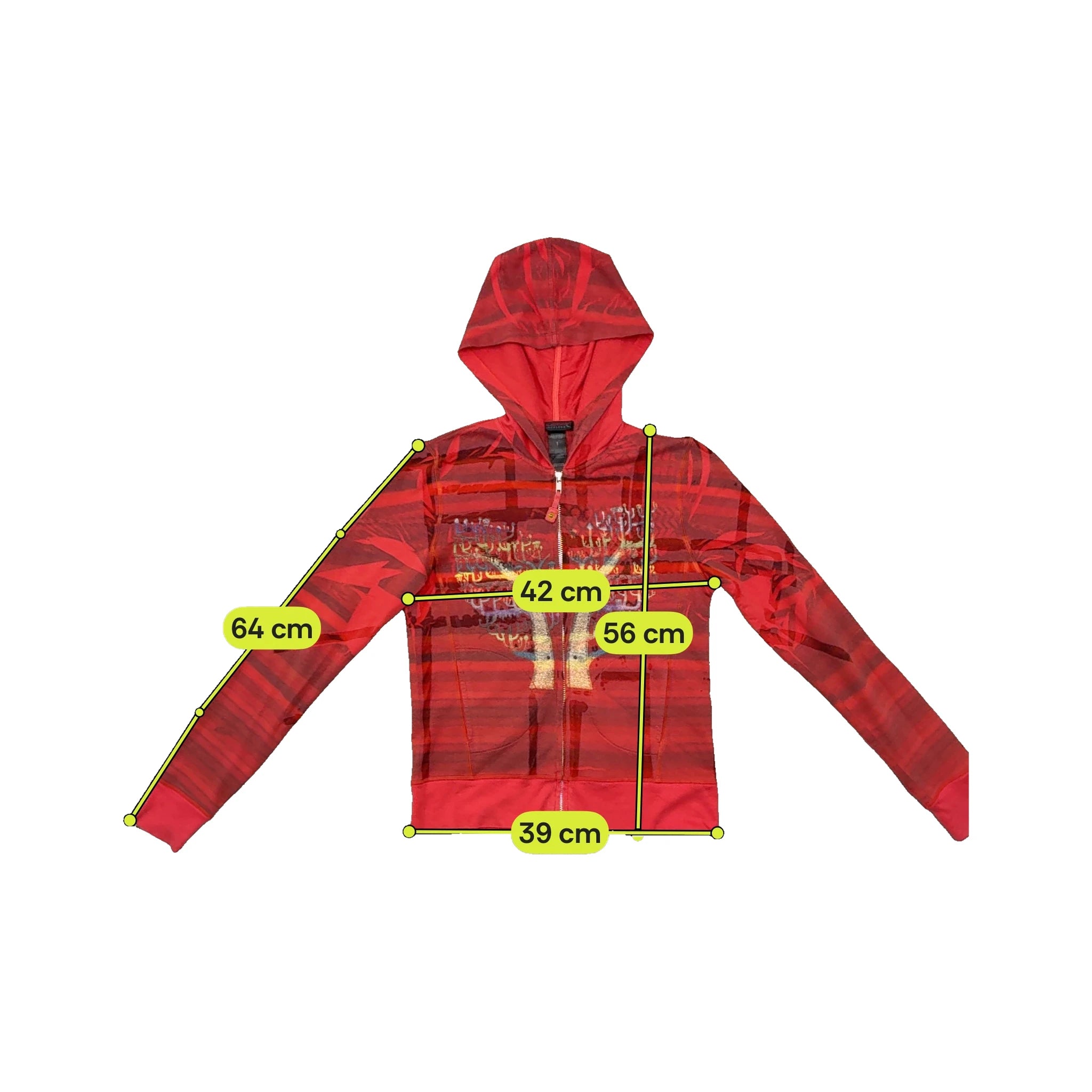 Sweatshirt com capuz Custo Barcelona com Fecho e estampado gráfico