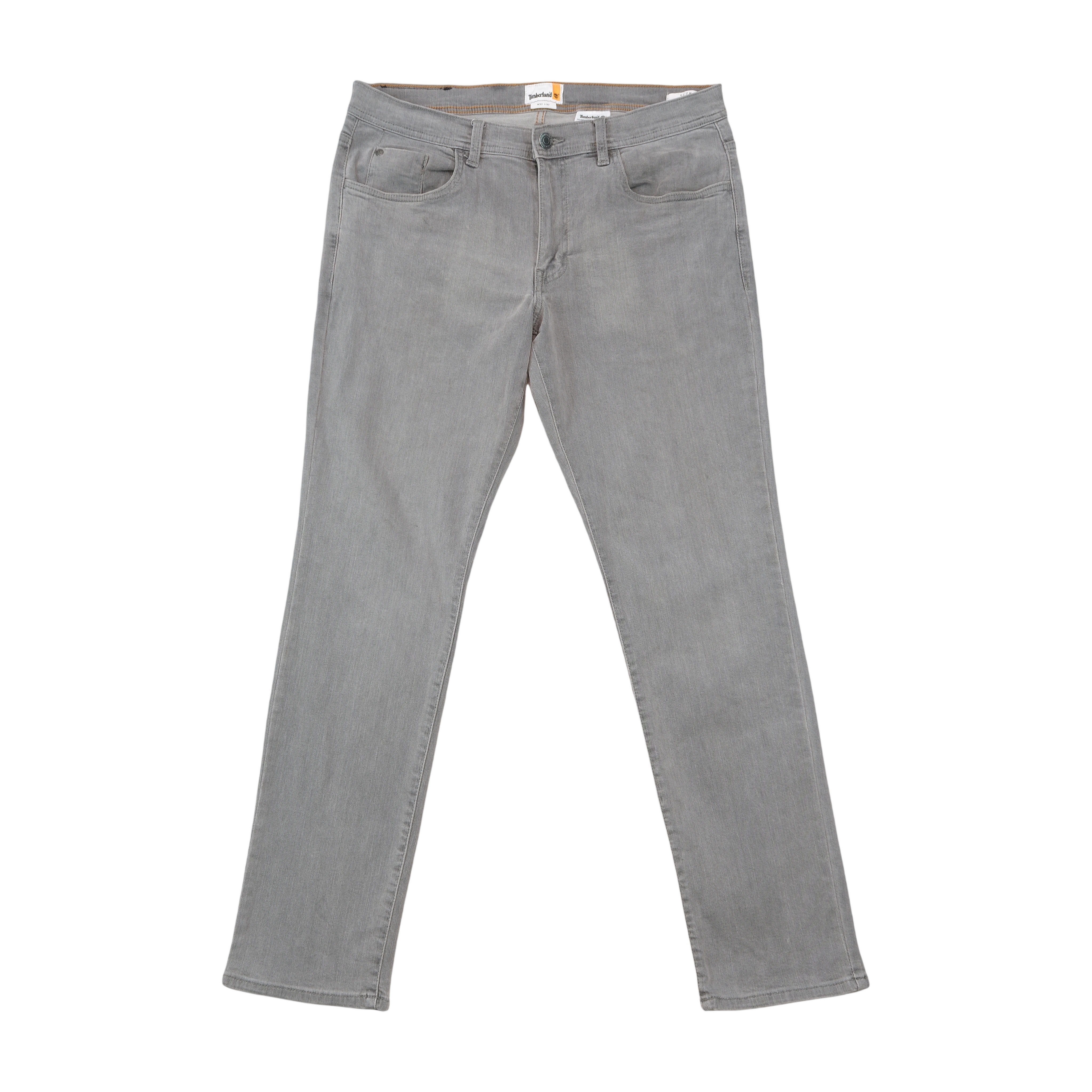Timberland Gray Cotton Stretch Slim Straight Jeans