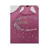 Just Cavalli Sequin Logo Racerback Cotton Tank Top