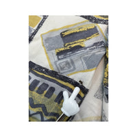 Camisa roberto carlo vintage em Viscose com estampado geométrico abstrato