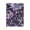 Vintage Sheer Floral Ruffle Tie Front Blouse