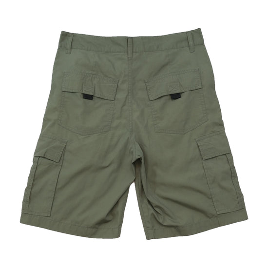 Olive Green Utility Cargo Shorts