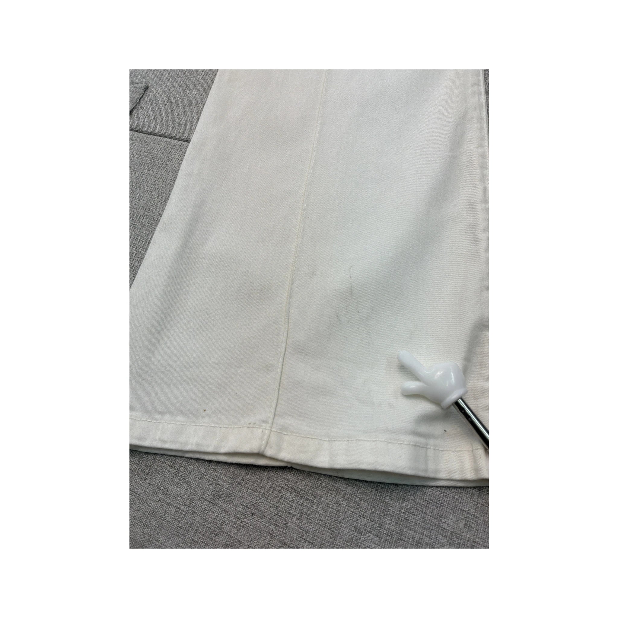 White Flared Sailor Pants