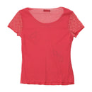 Joi.Bi Sheer Rhinestone Mesh T-shirt