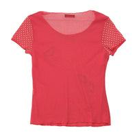 Joi.Bi Sheer Rhinestone Mesh T-shirt