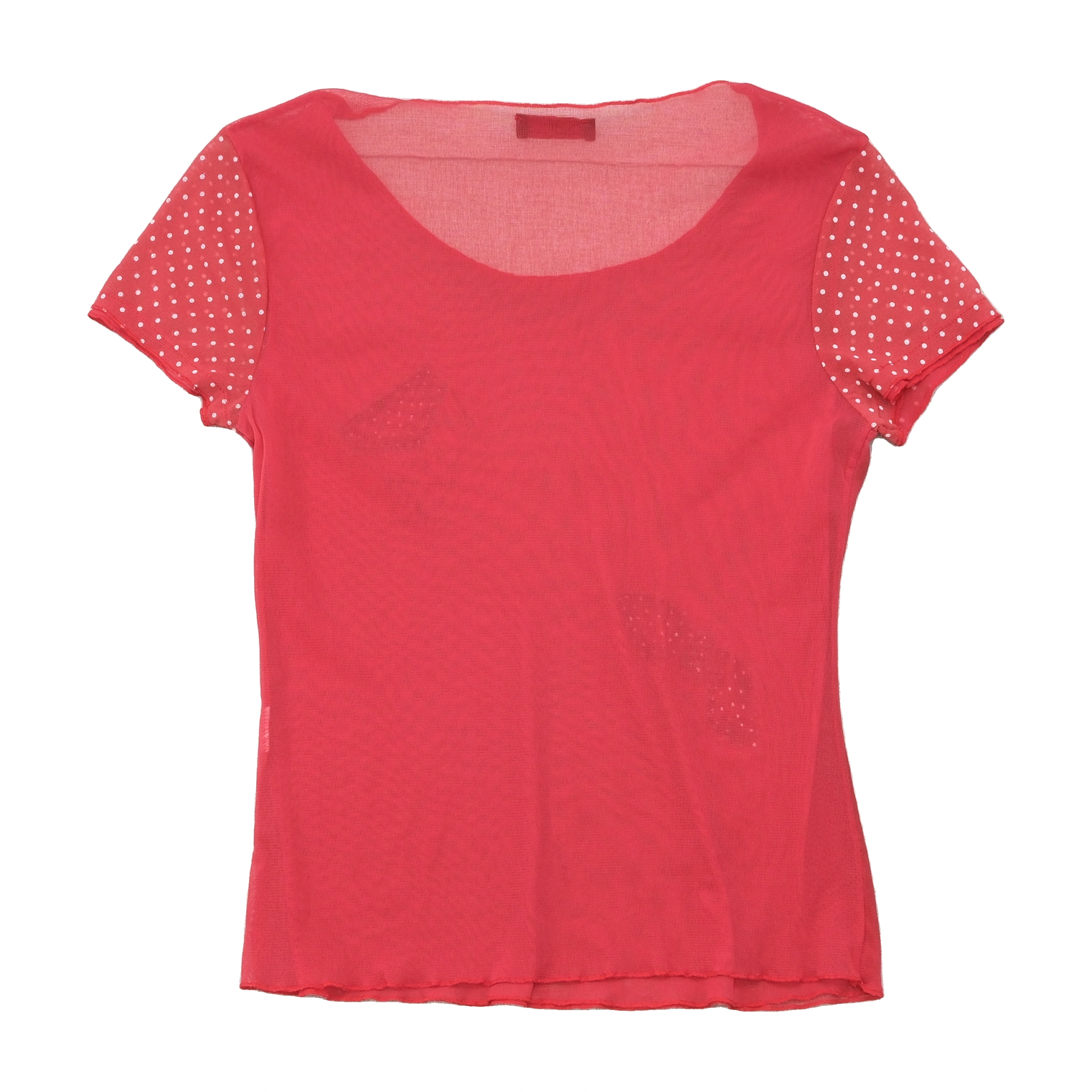 Joi.Bi Sheer Rhinestone Mesh T-shirt